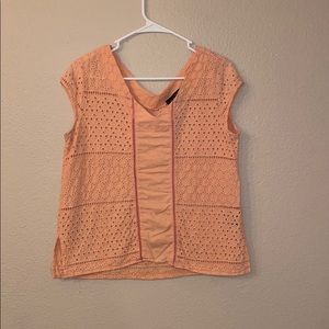 Coral Textured Blouse